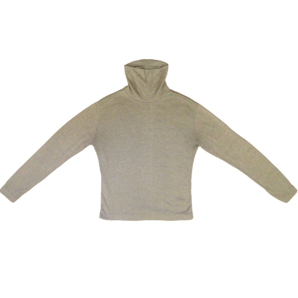 Upper Level Women’s Turtleneck Small Gray Acrylic